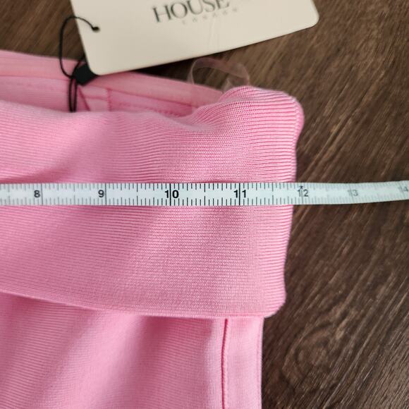 House of CB Nadine Pink Bandage One Shoulder Dress XS Wedding Cocktail Retro Y2K - Picture 7 of 9